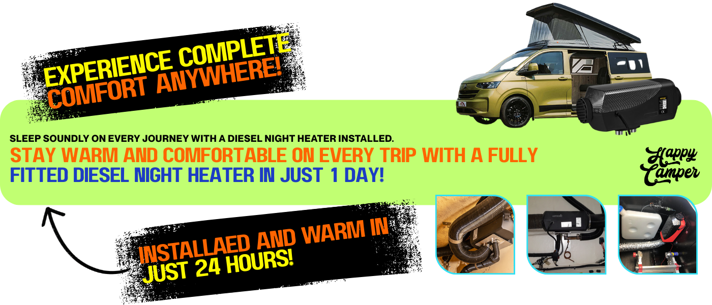 Motorhome Diesel Night Heater Installation North West & North Wales : Campervan Diesel Night Heater Installation North West and North Wales : Diesel Night Heater Installation North West and North Wales 