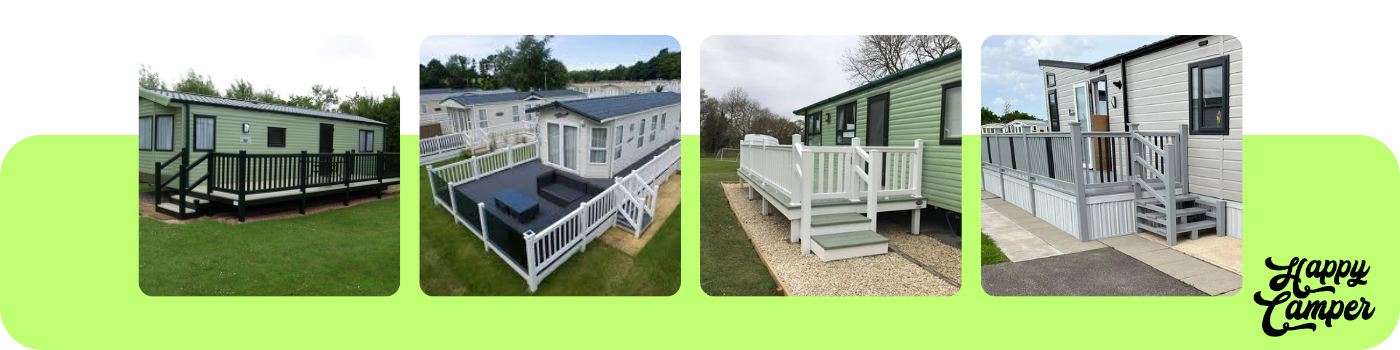 Holiday Home Decking Suppliers North West : Holiday Home Decking Suppliers North Wales : Static Caravan Decking Installation North Wales : Static Caravan Decking installation North West : Static Caravan Decking Repair North West & North Wales 