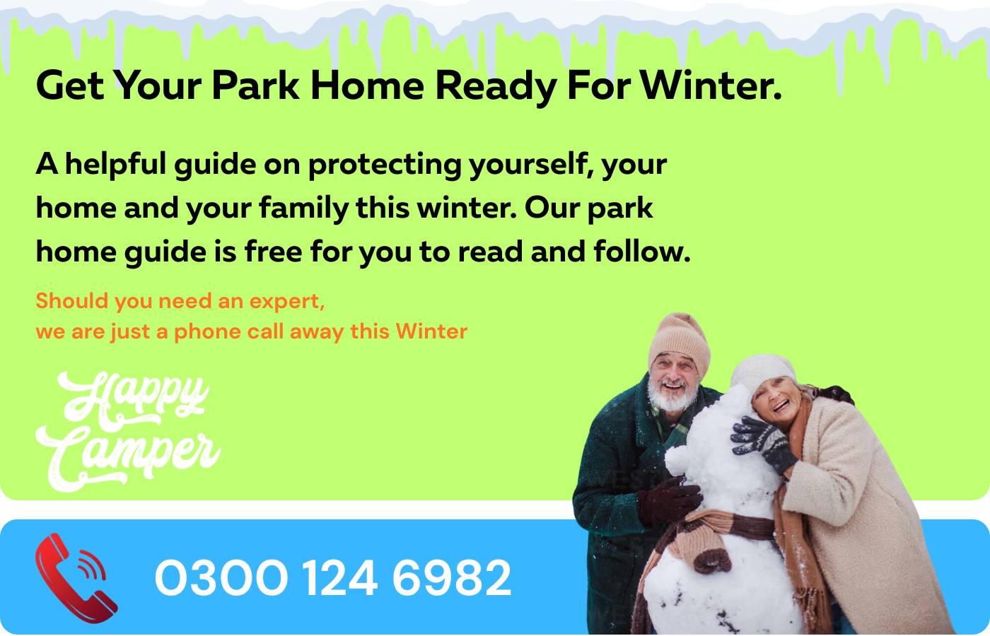 Park Home Guide To Winter Living : Guide To Maintaining Your Park Home This Winter : Winter Emergency Call Out Service For Park Home Repair : Park Home Specialists North West & North Wales 