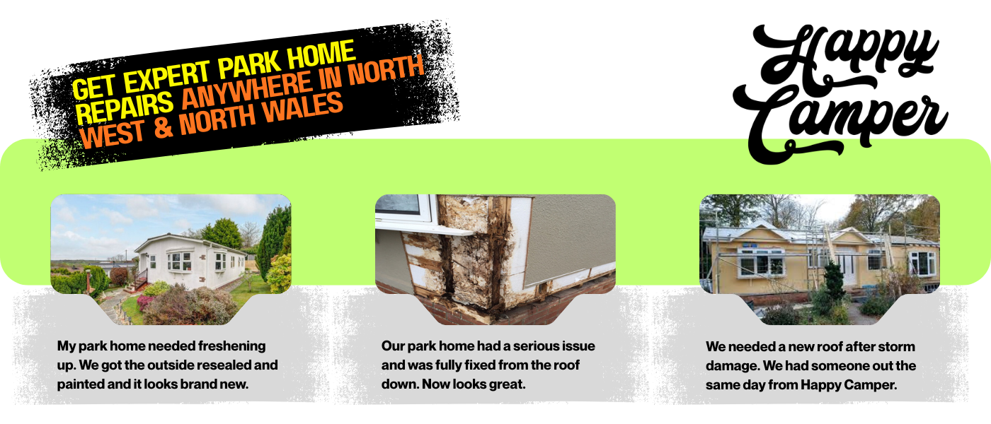 Park Home Specialists North West And North Wales : Park Home Painting North West and North Wales : Park Home Roof Repairs North West And North Wales : Park Home Damp Inspection North West and North Wales 