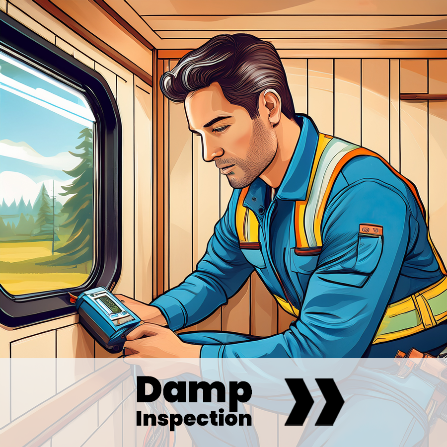 Static caravan damp inspection service North Wales